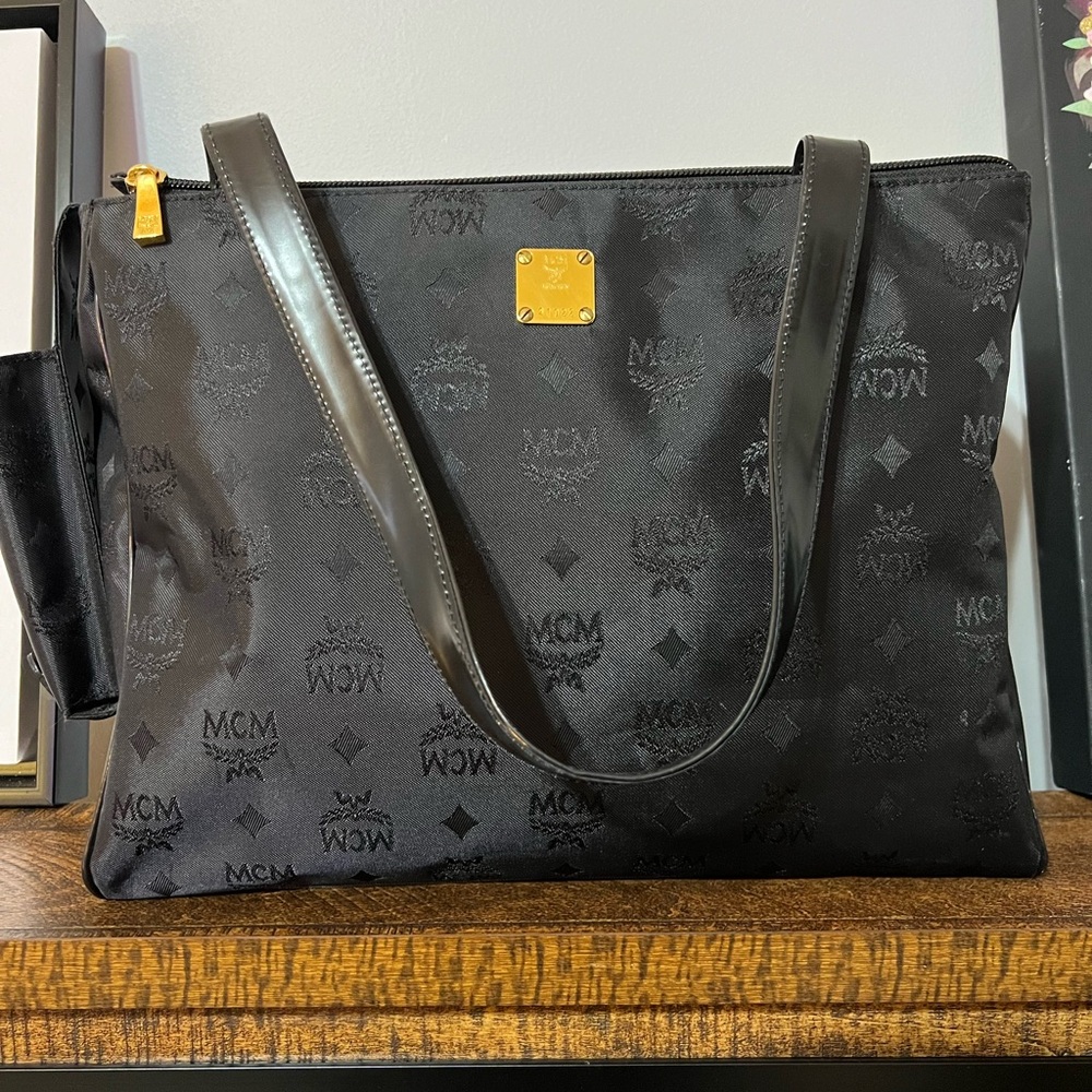 MCM Black Nylon Handbag
